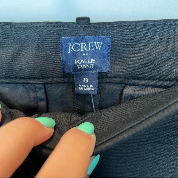 NWT J. Crew Women's Black Kallie Pant - size 8 - Picture 5 of 9